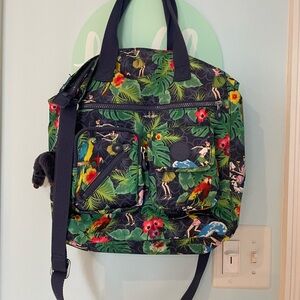 Kipling Multicolor Tropical Print Tote Bag